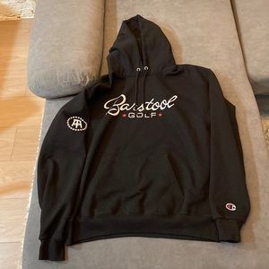 Barstool Golf hoodie, Champion brand, Large